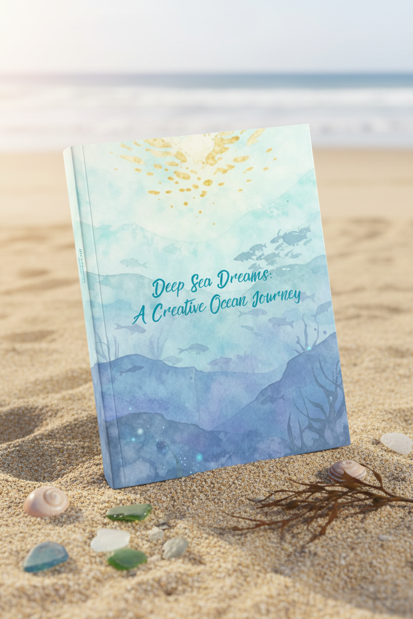 Deep Sea Dreams soft cover journal mockup