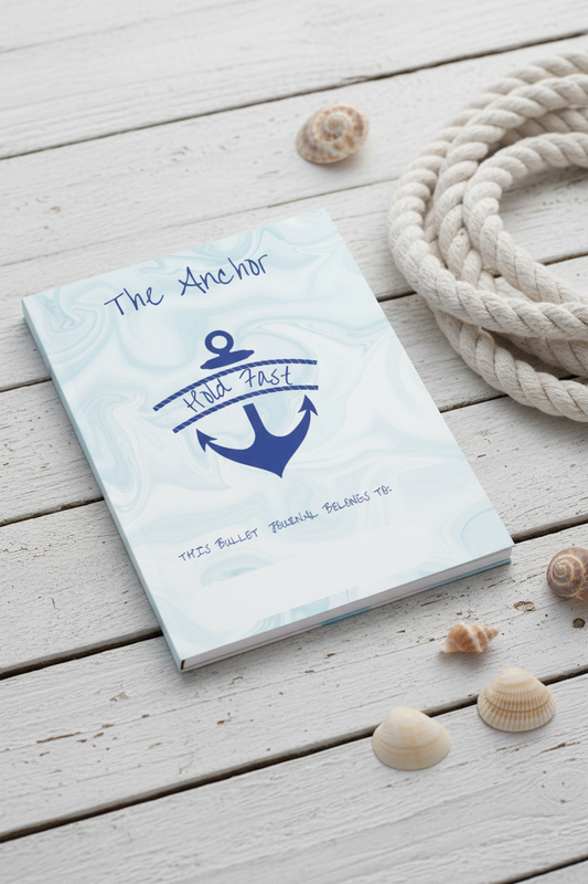 The Anchor soft cover bullet journal mockup